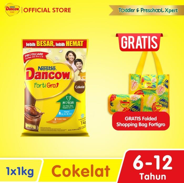 Gambar Nestle DANCOW FortiGro Susu Bubuk Cokelat Pouch 1kg FREE Shopping Bag dari Fawkes Storee undefined Tokopedia