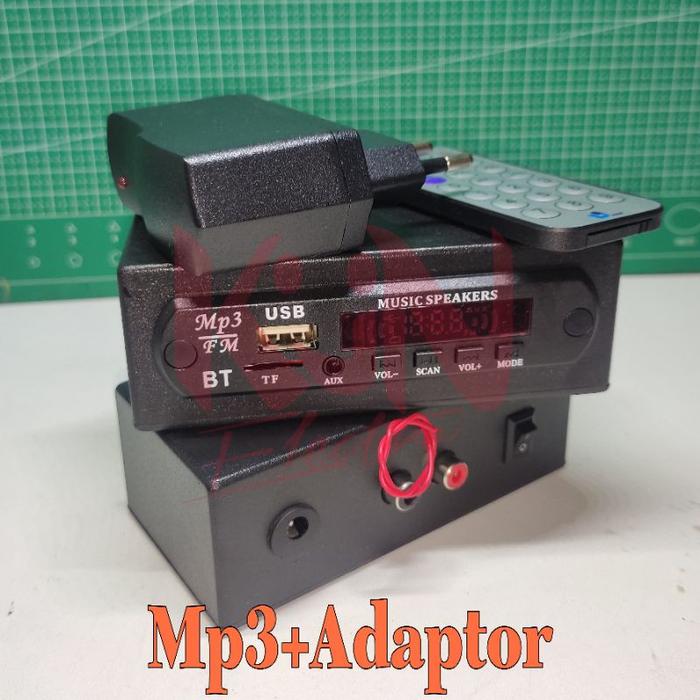 Gambar Modul Mp3 Player Bluetooth 5.0 Lengkap Box Mini Tinggal Sambung Ke Ampli Murah - Mp3+Adaptor dari Dmstory undefined Tokopedia