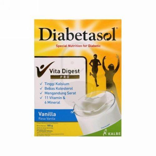 Gambar DIABETASOL SUSU RASA VANILA 180 GRAM BOX dari Vilanosmart undefined Tokopedia