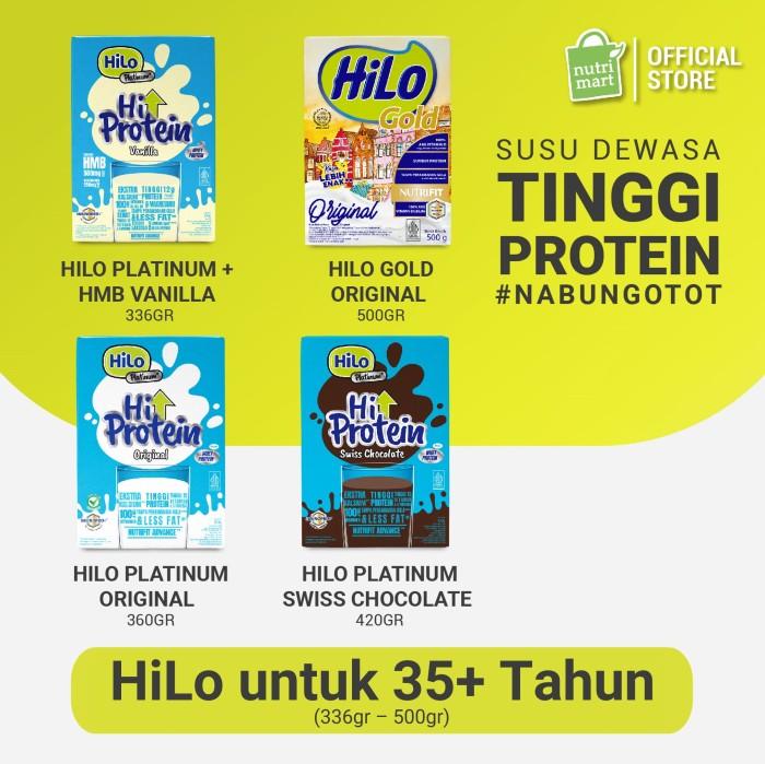 Gambar HiLo untuk 35+ Tahun (336gr - 500gr) - Susu Tinggi Protein - Gold Original dari storenava undefined Tokopedia