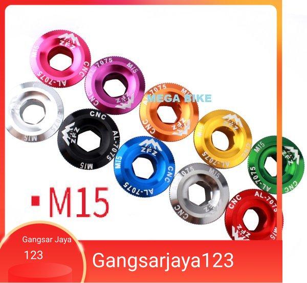 Gambar BAUT PENUTUP CRANK ARM BB HT2 M15 TUTUP CRANKSET HOLLOWTECH HT 2 Fixing Bolt  M 15 SORA FSA  SHIMANO GAP GRAVITY - Hitam dari Gangsarjaya123 undefined Tokopedia