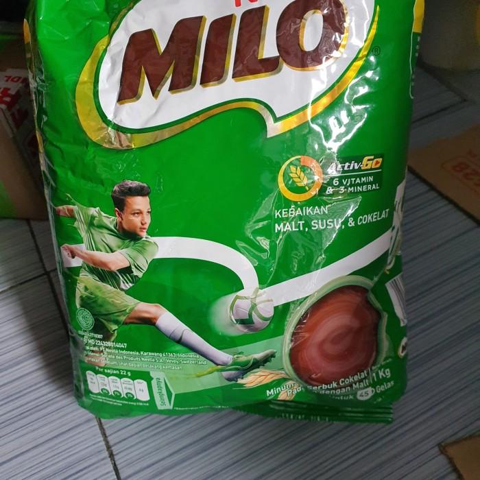Gambar milo nestle 3 in 1 ukuran 1 kg susu cokelat milo activ go pounch - active go dari qiqisMarket undefined Tokopedia