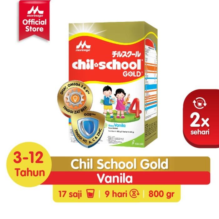 Gambar Morinaga Chil School ChilSchool Gold 4 Vanila Reguler Box 800gr 2x400g - REGULER dari Toko Baihaqii undefined Tokopedia