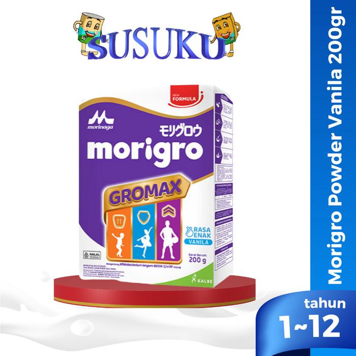Gambar Morigro GroMax Powder Susu Anak 1-12 tahun Rasa Vanila/Madu 200gr/400g - Vanila 200gr dari inaaMart undefined Tokopedia