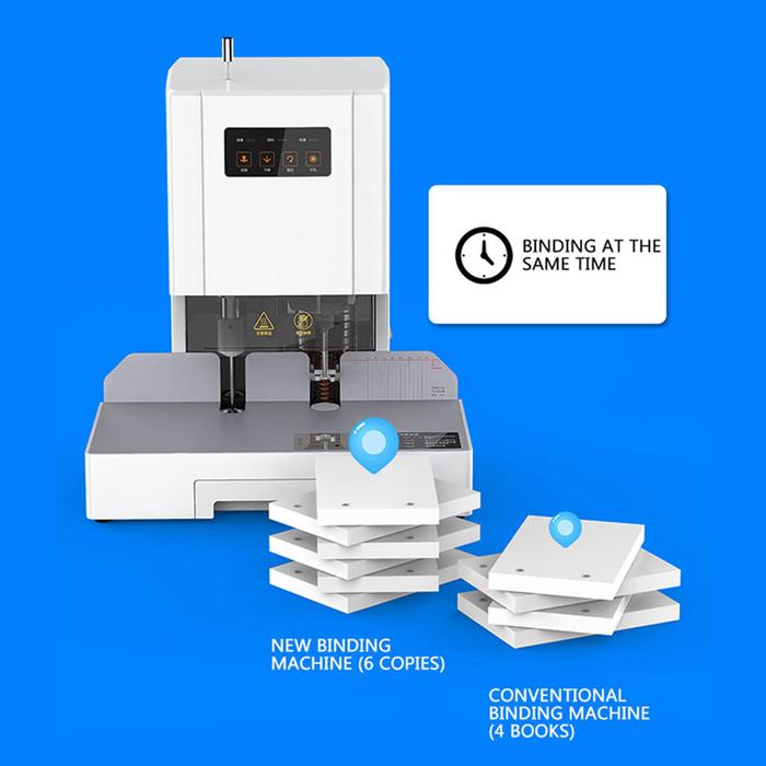 Gambar Automatic File Stapler Paper Book Binding Stapling Machine School Office Supplies Stationery Accessories Staples 50mm thickness dari Water Saver undefined Tokopedia