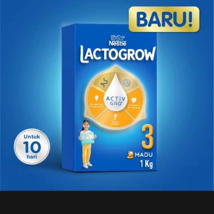 Gambar LACTOGROW 3 Madu Susu Pertumbuhan 3-5 tahun box 1kg, dari Toko Baihaqii undefined Tokopedia