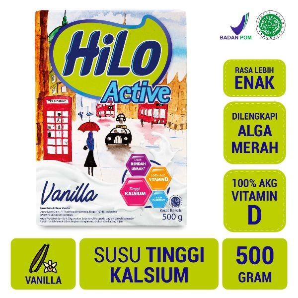 Gambar HiLo Active Vanilla 500g - Susu Tinggi Kalsium Rendah Lemak dari Gerai Eshar undefined Tokopedia
