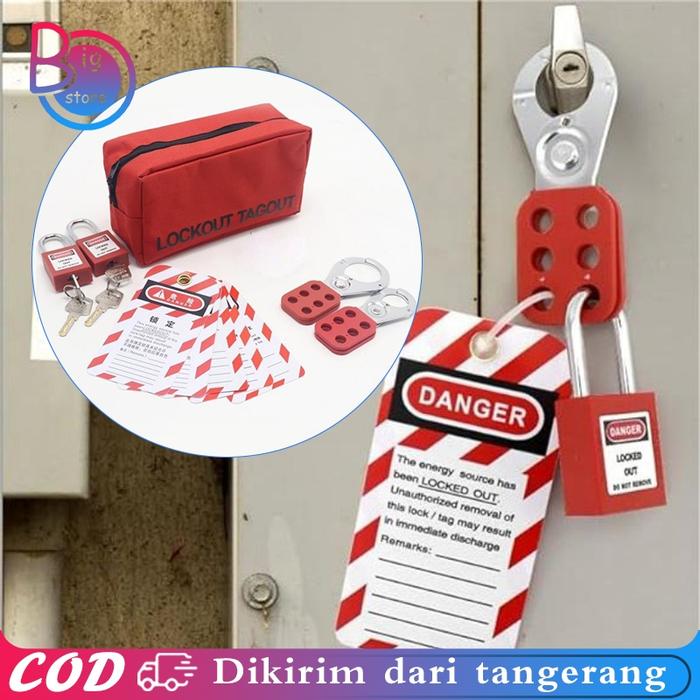Gambar 1set Loto Padlock Gembok Safety Equipment Safety Lock Out Tag Out Kit dari garudaserbaada undefined Tokopedia