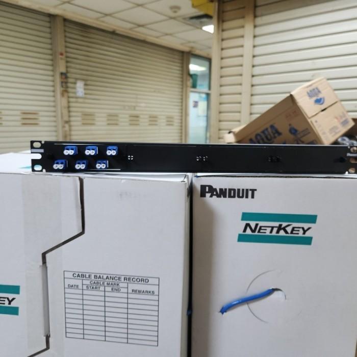 Gambar Fiber Panel Panduit LC adapter single mode Opticom Fiber Adapter - 12 Port LC SM dari SGT Pro undefined Tokopedia