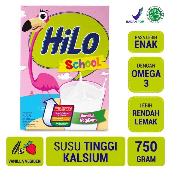 Gambar HiLo School Vanilla Vegiberi 750g - Susu Tinggi Kalsium Rendah Lemak dari Hawwas Store undefined Tokopedia