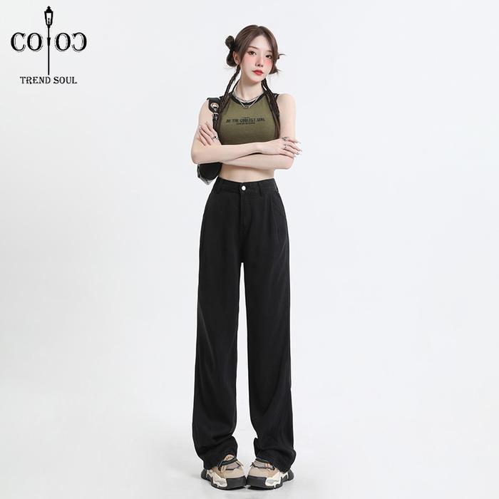 Gambar Coco Trend Soul Celana Panjang Jeans -- New Tencel Hitam Highwaist dari KANZANA AKSESORIS 856 undefined Tokopedia