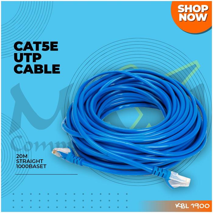 Gambar CAT5 20M UTP Cable Networking Straight-Through Kabel LAN Cat 5 dari yuhuga shop undefined Tokopedia