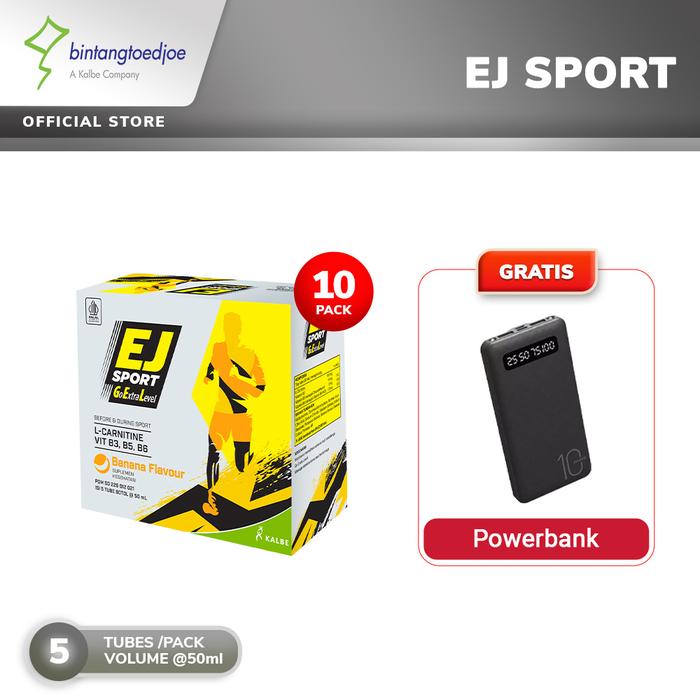 Gambar EJ Sport Banana 10 Pack - Energy Gel - Free Powerbank dari KESAGI OFFICIALL undefined Tokopedia