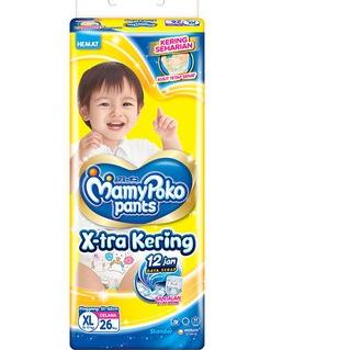 Gambar PAMPERS MAMYPOKO PANTS XTRA KERING S38 M32 L28 XL26 XXL24 NBS 44 TAPE S 38 M 32 L 28 XL 26 XXL 24 MAMY POKO - PANTS XL26 dari DWI JAYA SANTOSA undefined Tokopedia