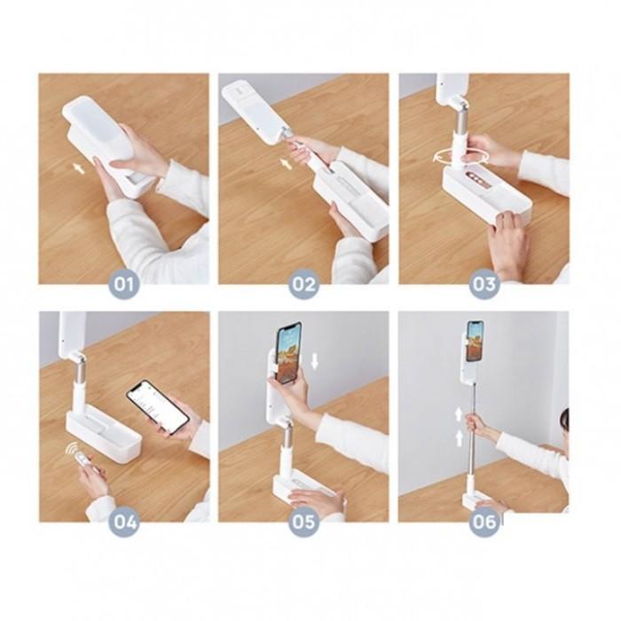 Gambar v6 - multifunction foldable mobile phone holder with light and remote dari LUPIAHH39 undefined Tokopedia