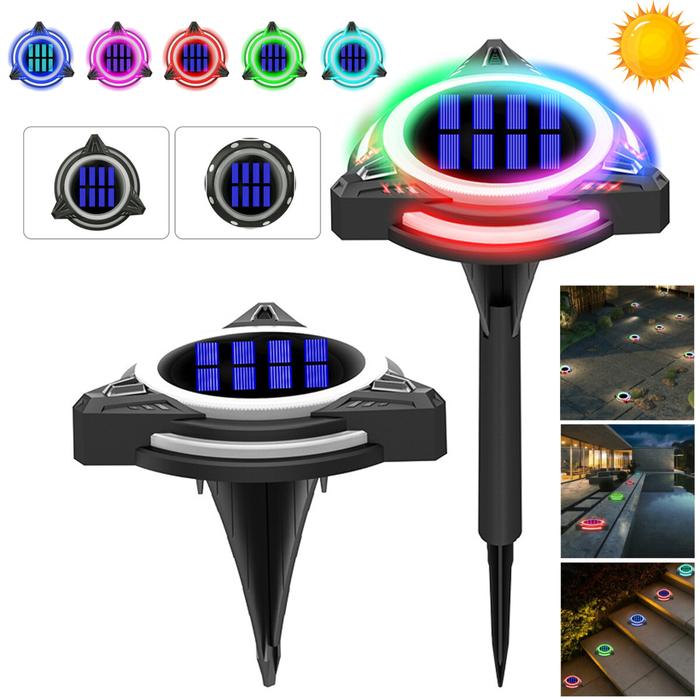 Gambar Lampu Tertanam Solar Power Disk LED 8/10 Cahaya Luar Ruangan Tahan Air dari POCKET STORE99 undefined Tokopedia