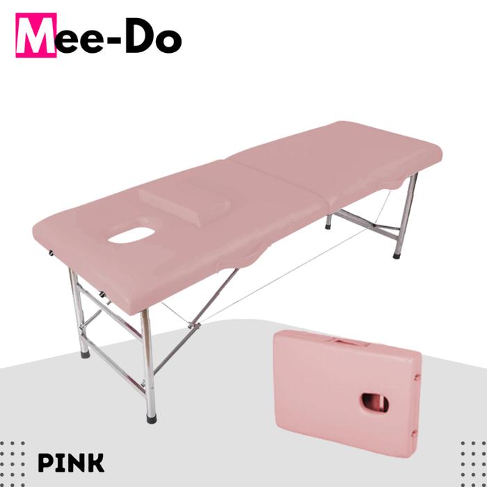 Gambar Ranjang Bed Facial Eyelash Kasur Massage Therapy Pijat Portable Lipat - PINK dari Mee Do undefined Tokopedia