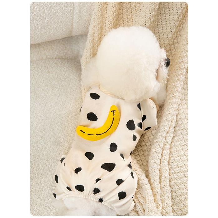 Gambar Baju Anjing Kucing / Jumpsuit shirt Dog and Cat / Banana - Banana, S dari Mall of Pets MOP undefined Tokopedia