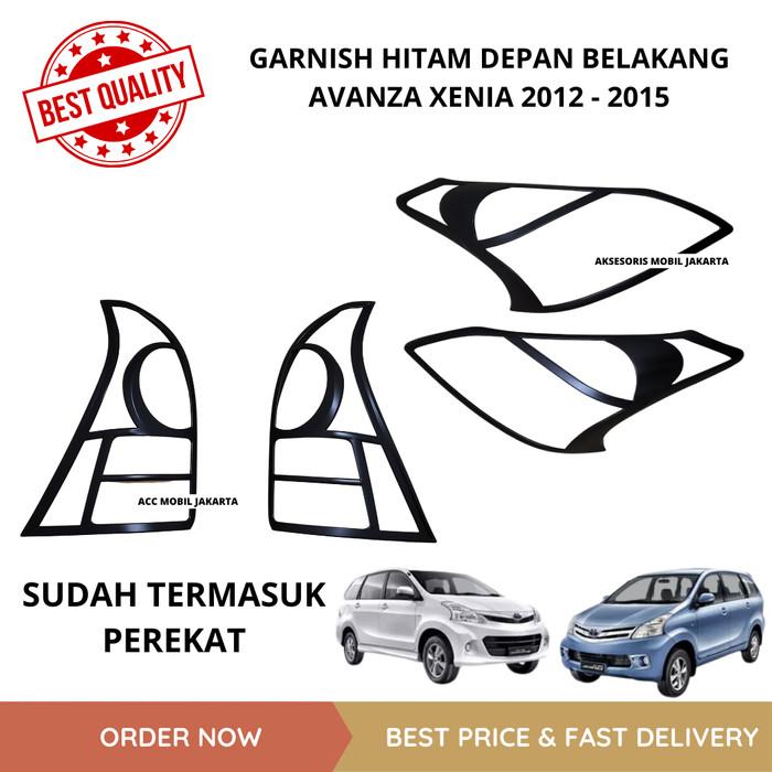 Gambar PAKET GARNISH LIST LAMPU HITAM DEPAN BELAKANG ALL NEW AVANZA XENIA - DEPAN dari Acc Mobil Jakarta undefined Tokopedia