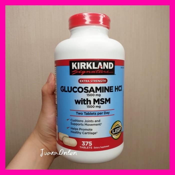 Gambar Kirkland Signature Glucosamine HCL with MSM 1500 mg 375 tablet bkn dari halwahinayraqiqah undefined Tokopedia