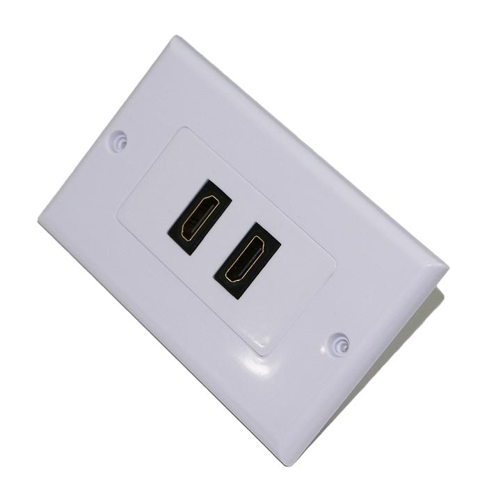 Gambar 10 Pieces 1 Port/ 2 Ports HDMI Network Wallplate Faceplate Female120 American Type Wall Mounted Networking Ethernet dari Sense Wave undefined Tokopedia