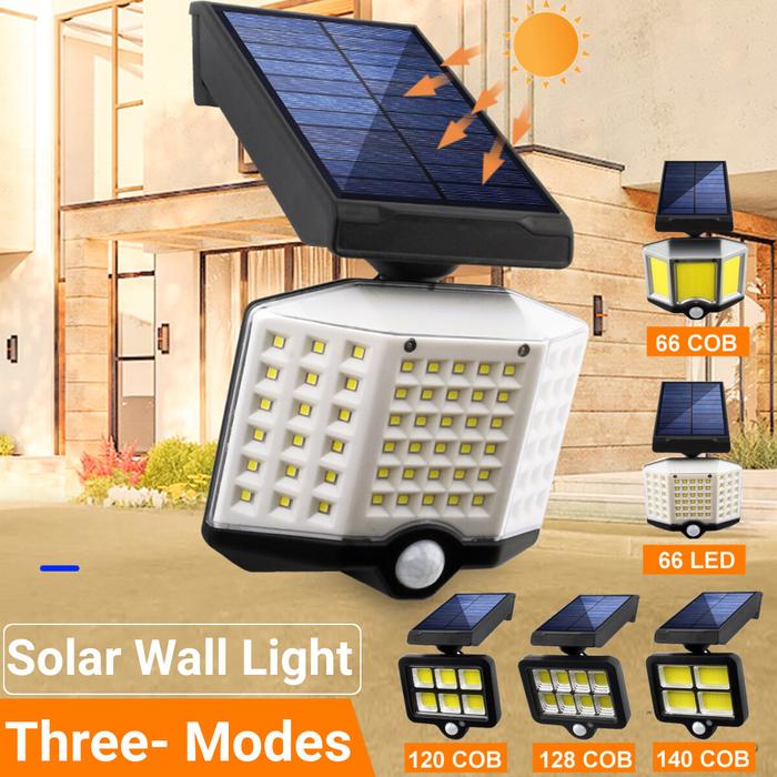 Gambar 66LED/66COB/120COB/128COB/140COB Solar Power LED lampu Dinding Sensor dari POCKET STORE99 undefined Tokopedia