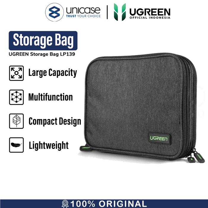Gambar Tas / Pouch Organizer Aksesoris UGREEN Storage / Hand Bag Double Layer dari TOKO DEDE ETI ROHAYATI8 undefined Tokopedia