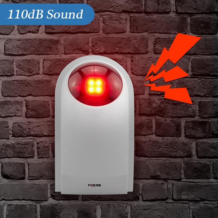 Gambar Fuers J008 Flash Siren Smart Home Alarm Outdoor Siren Sound Strobe Flash Alarm Siren For Home Security Alarm System dari Sense Wave undefined Tokopedia