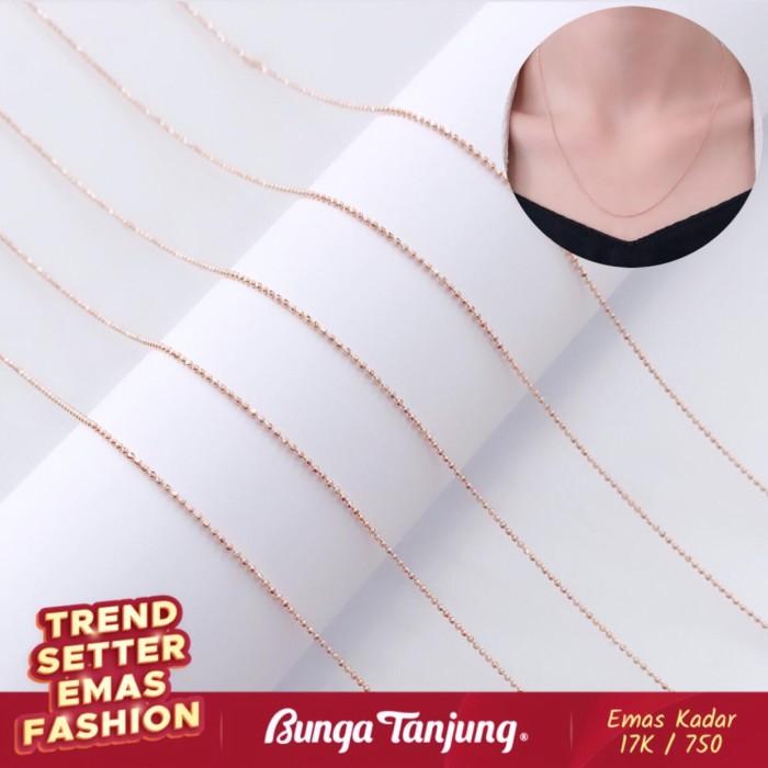 Gambar KALUNG SNOWBALL THIN - EMAS 17K - BUNGA TANJUNG GOLD - 2.8 GR dari Toko Emas Bunga Tanjung undefined Tokopedia