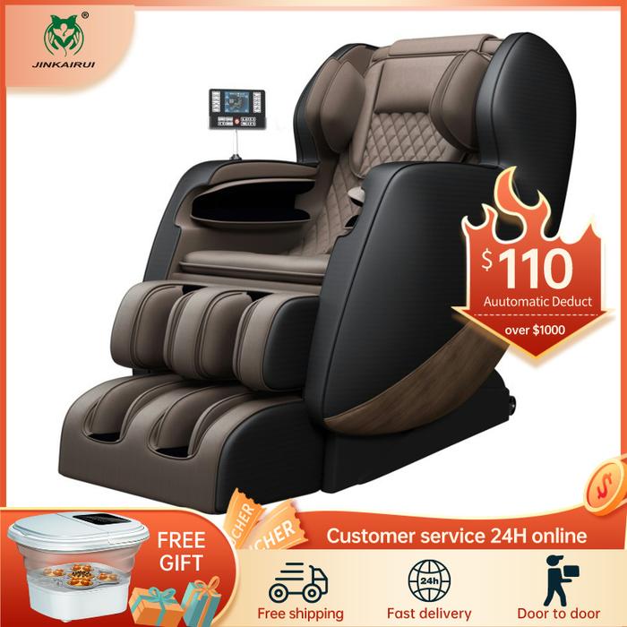 Gambar Electric Extended Track Massage Chair Full Body Wrapped Zero Gravity Airbag Vibrating Heating Kneading Relieve Pain Fatigue Gift dari Byqueenzaa undefined Tokopedia