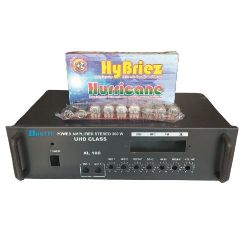 Gambar Paket BOK XL 100 plus TONE CONTROL STEREO Plus ECHO repeat 2 mic Hybris Hurricane - Box + Kit dari B.E Elektronik undefined Tokopedia
