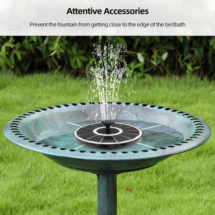 Gambar Advanced 3.5W Outdoor Solar Water Fountain Floating Bird Bath Garden dari Space General Trading undefined Tokopedia