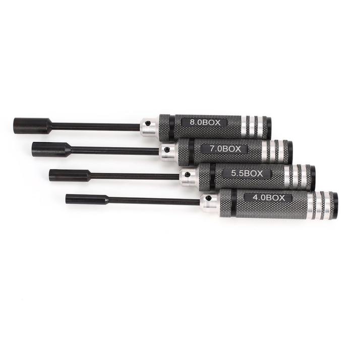Gambar Advanced 4pcs Long Hand Steel Hex Screwdriver Seve Set Kit Tool dari Barza Goods Store undefined Tokopedia