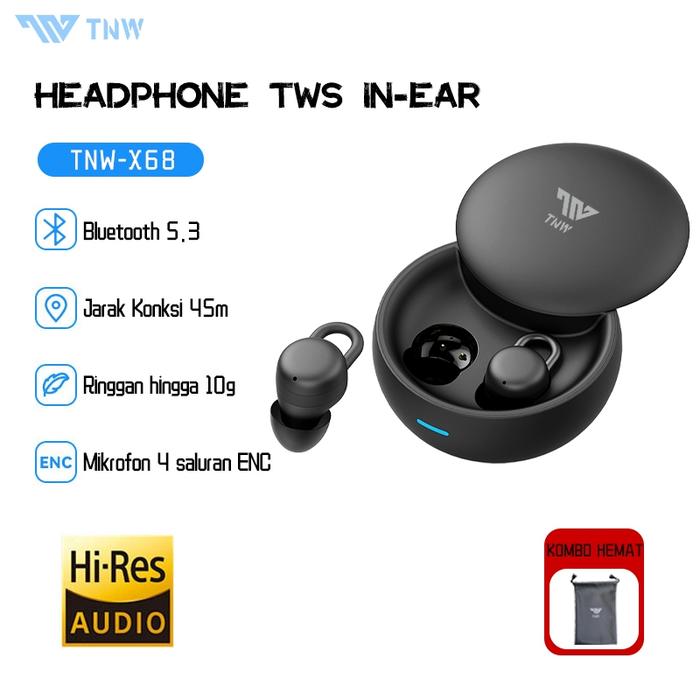 Gambar TNW X68 Wireless Headset Sleepbuds Bluetooth Earphones Mini Invisiable Sleeping Earbuds In-Ear TWS Headphones Noise Reduction dari Rahilahstore. undefined Tokopedia
