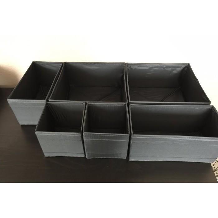Gambar Sekat Laci Storage Box Drawer Organizer Lemari ala Marie Kondo - Abu-abu dari CHOEYSTORE undefined Tokopedia