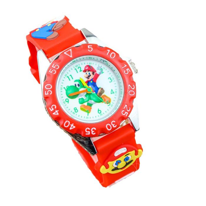 Jual Anime Super Mario Bros Luminous Children's Watches Cartoon