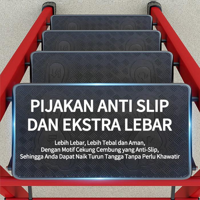 Jual Tangga Lipat Rumah Besi Lipat 2/3/4/5/6 Step/ Tangga Lipat