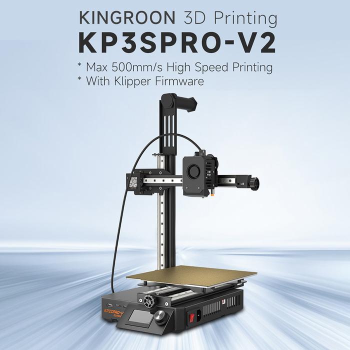 Gambar BM KINGROON KP3S PRO V2 3D Printer 500mms High Speed Printing with dari Box Models undefined Tokopedia