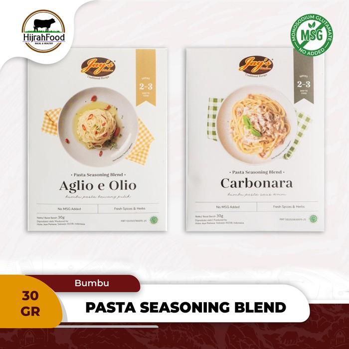 Gambar Jay's Kitchen Pasta Seasoning Blend (Aglio e Olio / Carbonara) - Carbonara Cream dari Hijrahfood Meatshop Kota Bandung undefined Tokopedia