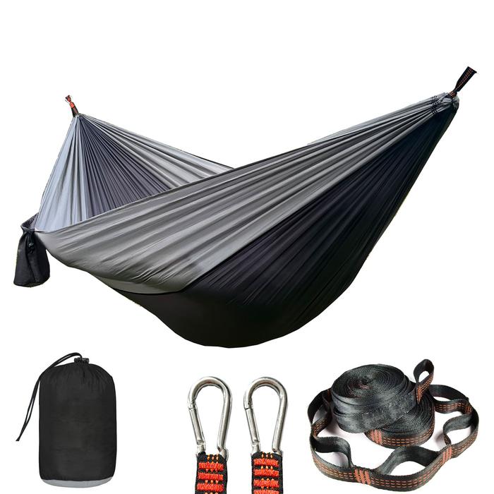 Gambar Camping  hammocks for outdoor furniture garden swings hanging hammocks with tree friendly straps and 16 loops sleeping hammocks dari sagara toy`s undefined Tokopedia
