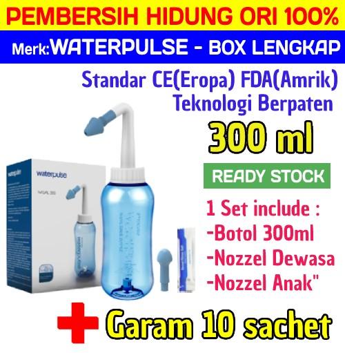 Gambar ALAT PEMBERSIH HIDUNG NASAL RINSE WASH NETI POT WATERPULSE TERMURAH - Garam10pcs dari minwon undefined Tokopedia