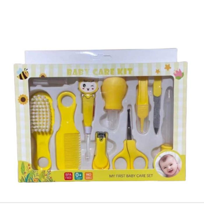 Gambar ℛ𝑜𝓈𝑒𝑔𝑜𝓁𝒹 - 6026 BABY CARE KIT SET 10 IN 1 / PERLENGKAPAN BAYI 10 IN 1 / KIT NEWBORN 10 IN 1 / INFANT HEALTHCARE GROOMING SET - Kuning dari K E R Y undefined Tokopedia