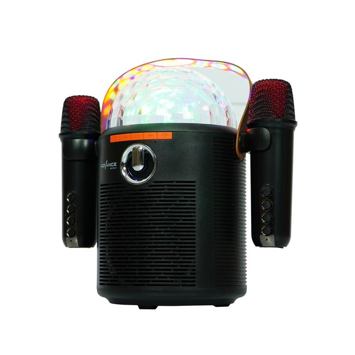 Jual Speaker Karaoke Bluetooth Mini Advance Portable V8 Lampu disco RGB ...