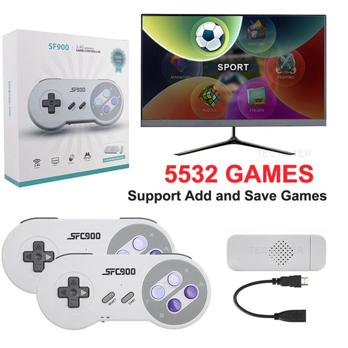 Gambar SF900 konsol Game Retro stik Game Video HD dengan 6115 Game untuk dari ajristore099 undefined Tokopedia