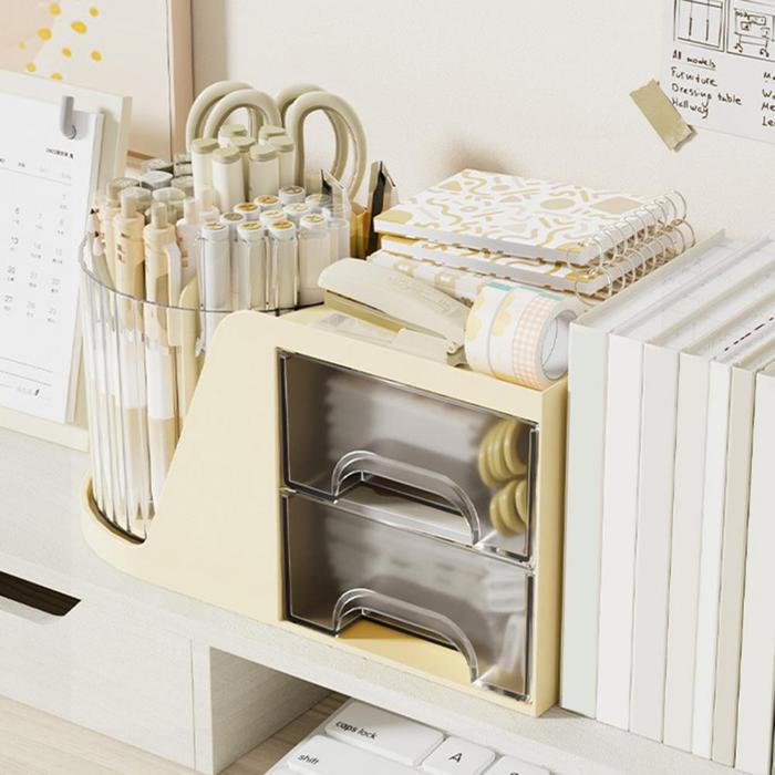 Gambar Art Supplies Storage Box Desktop Drawer Organizer Transparent dari IMAS TOTOH 9734 undefined Tokopedia