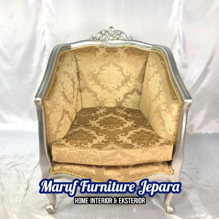Gambar Terbaru Kursi Sofa Ruang Tamu Kayu Jati Minimalis Oscar Motif (Furniture) Kode 631 dari Kini Creatife Store undefined Tokopedia