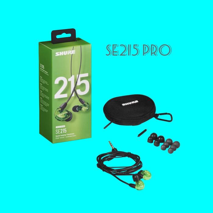 Gambar Shure SE215 / AONIC 215 / SE215 PRO Sound Isolating Earphones Original - NO MIC - GREEN dari gczdfg undefined Tokopedia