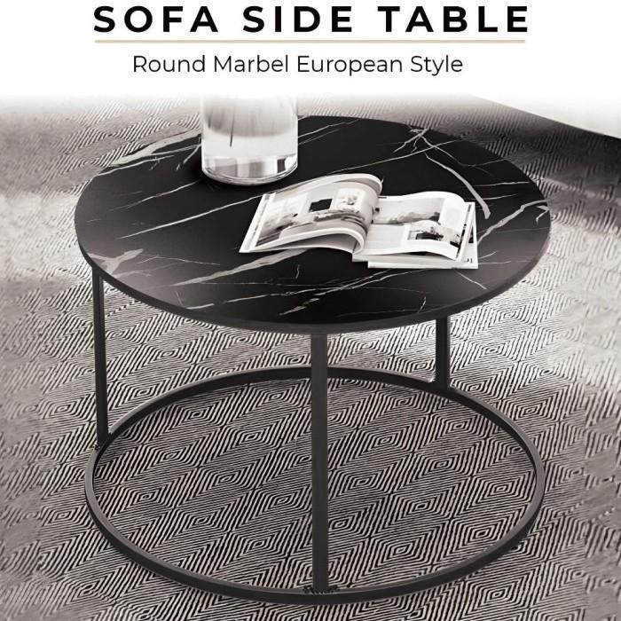 Gambar Terlaris Dandhitan Furniture. Meja Bulat Ruang Tamu European Style Mewah Kode 498 - Hitam dari Kini Creatife Store undefined Tokopedia