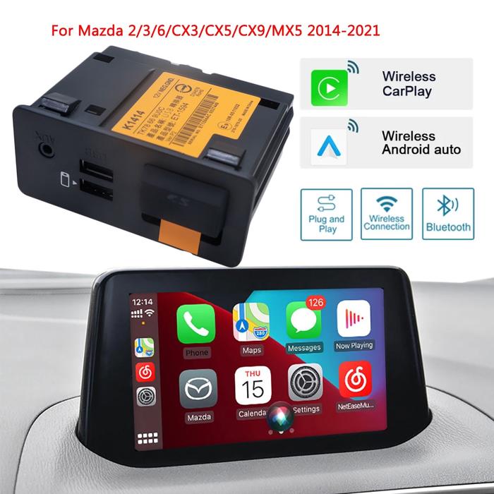 Carplay/Android Autoアダプター マツダ対応 2014-21年 佳い Carplay/Android Autoアダプター マツダ対応 2014-21年 佳い