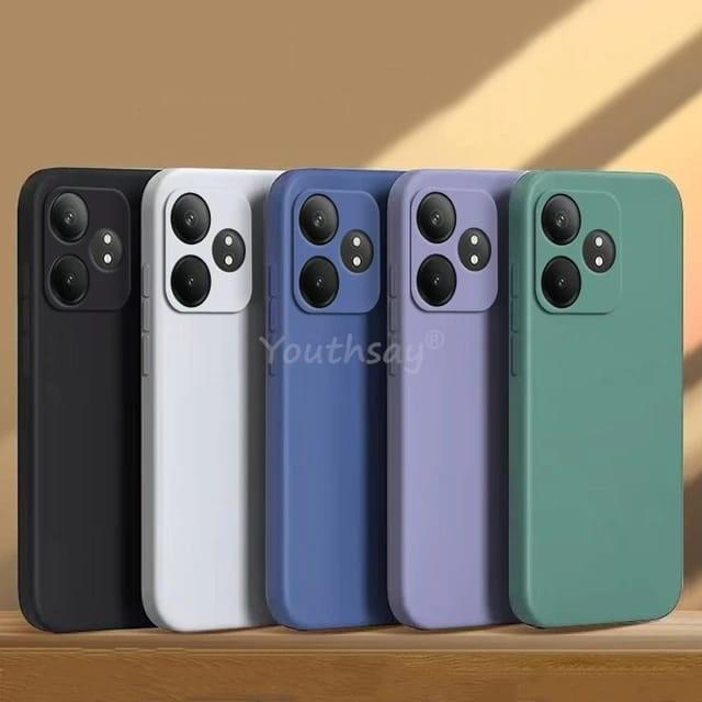 Gambar Soft Case REALME GT 6 Casing Slim Microfiber Corner Back Silikone Back - Hitam dari Logina Store undefined Tokopedia